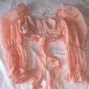 For Love and Lemons Hampton crop top